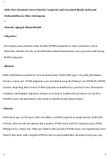 Cover page: Post-traumatic stress disorder symptoms and associated health and social vulnerabilities in older jail inmates