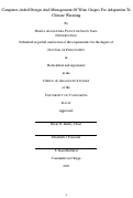 Cover page: Computer-Aided Design And Management Of Wine Grapes For Adaptation To Climate Warming