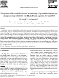 Cover page: The potential for satellite-based monitoring of groundwater storage changes using GRACE: the High Plains aquifer, Central US