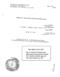 Cover page: DESIGN OF THE ESCAR INJECTION BEAM LINE