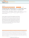 Cover page: Computational identification of a transiently open L1/S3 pocket for reactivation of mutant p53