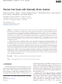 Cover page: Thorium Fuel Cycles with Externally Driven Systems