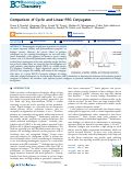 Cover page: Comparison of Cyclic and Linear PEG Conjugates.