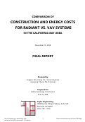 Cover page of Comparison of construction and energy costs for radiant vs. VAV systems in the California Bay Area