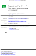 Cover page: Non-smokers seeking help for smokers: a preliminary study