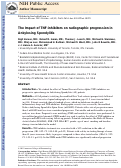 Cover page: The Impact of Tumor Necrosis Factor α Inhibitors on Radiographic Progression in Ankylosing Spondylitis