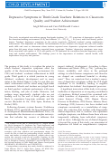 Cover page: Relations Between Third Grade Teachers’ Depressive Symptoms and Their Feedback to Students, With Implications for Student Mathematics Achievement