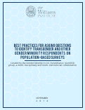 Cover page: Best Practices for Asking Questions to Identify Transgender and Other Gender Minority Respondents on Population-Based Surveys