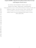 Cover page: magnetoARPES: Angle Resolved Photoemission Spectroscopy with magnetic field control