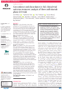 Cover page: Concordance and discordance in SLE clinical trial outcome measures: analysis of three anifrolumab phase 2/3 trials