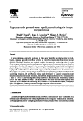 Cover page: Regional-scale ground water quality monitoring via integer programming