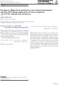 Cover page: Erratum to: Higgs boson production cross-section measurements and their EFT interpretation in the 4ℓ decay channel at s=13 TeV with the ATLAS detector