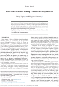 Cover page: Stroke and Chronic Kidney Disease in Fabry Disease