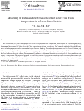 Cover page: Modeling of enhanced electrocaloric effect above the Curie temperature in relaxor ferroelectrics