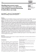 Cover page: Handling intercurrent events and missing data in non-inferiority trials using the estimand framework: A tuberculosis case study.