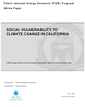 Cover page: Social Vulnerability to Climate Change in California