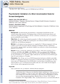 Cover page: Psychometric validation of a short acculturation scale for Korean immigrants.