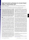 Cover page: High thermoelectric performance by resonant dopant indium in nanostructured SnTe