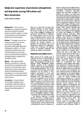 Cover page: Subjective experience of persistent schizophrenia and depression among US Latinos and Euro-Americans