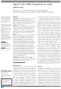 Cover page: Impact of the COVID-19 pandemic on uveitis patient care