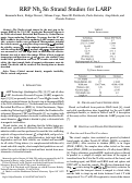 Cover page: RRP Nb3Sn Strand Studies for LARP