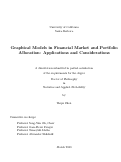 Cover page: Graphical Models in Financial Market and Portfolio Allocation: Applications and Considerations