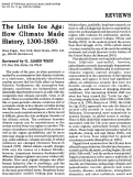 Cover page: Fagan: <em>The Little Ice Age: How Climate Made History, 1300-1850</em>