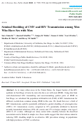 Cover page: Seminal Shedding of CMV and HIV Transmission among Men Who Have Sex with Men