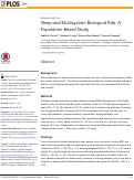 Cover page: Sleep and Multisystem Biological Risk: A Population-Based Study
