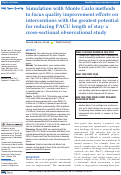 Cover page: Simulation with Monte Carlo methods to focus quality improvement efforts on interventions with the greatest potential for reducing PACU length of stay: a cross-sectional observational study.