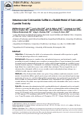 Cover page: Intramuscular Cobinamide Sulfite in a Rabbit Model of Sublethal Cyanide Toxicity