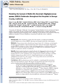 Cover page: Modeling the Spread of Methicillin-Resistant Staphylococcus aureus (MRSA) Outbreaks throughout the Hospitals in Orange County, California