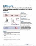 Cover page: A Combination of Two Human Monoclonal Antibodies Prevents Zika Virus Escape Mutations in Non-human Primates