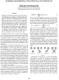 Cover page: Evaluating Causal Hypotheses: The Curious Case of Correlated Cues