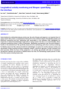 Cover page: Longitudinal activity monitoring and lifespan: quantifying the interface.