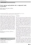 Cover page: Perch exposure and predation risk: a comparative study in passerines