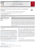 Cover page: Inequality and health among foreign-born latinos in rural borderland communities