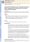 Cover page: The role of BCS (biopharmaceutics classification system) and BDDCS (biopharmaceutics drug disposition classification system) in drug development