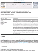 Cover page of Continuum framework for multiscale contact mechanics of elastic-plastic fractal interfaces with intervening boundary film