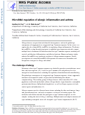 Cover page: MicroRNA regulation of allergic inflammation and asthma