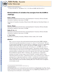 Cover page: Blind prediction of solvation free energies from the SAMPL4 challenge