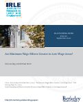 Cover page: Are Minimum Wage Effects Greater in Low-Wage Areas?