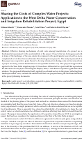 Cover page: Sharing the Costs of Complex Water Projects: Application to the West Delta Water Conservation and Irrigation Rehabilitation Project, Egypt