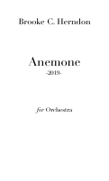 Cover page: Anemone