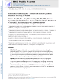 Cover page: Habilitative Teletherapy for Children with Autism Spectrum Disorder: A Survey of Parents