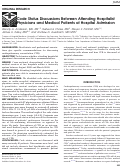 Cover page: Code Status Discussions Between Attending Hospitalist Physicians and Medical Patients at Hospital Admission