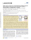 Cover page: Stable Aqueous Dispersions of Hydrophobically Modified Titanium Dioxide Pigments through Polyanion Adsorption: Synthesis, Characterization, and Application in Coatings