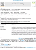 Cover page: Phyllosticta paracitricarpa is synonymous with the EU quarantine fungus P. citricarpa based on phylogenomic analyses