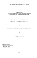 Cover page: Think-Pair-Share : developing comprehension and the classroom community using higher- level thinking in ASL and English