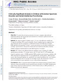 Cover page: Clinically Significant Anxiety in Children with Autism Spectrum Disorder and Varied Intellectual Functioning